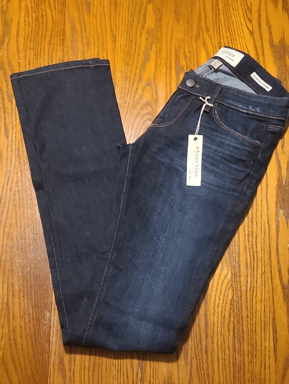 Stone Blue NWT Denim Straight Leg Jeans - Size 0/25